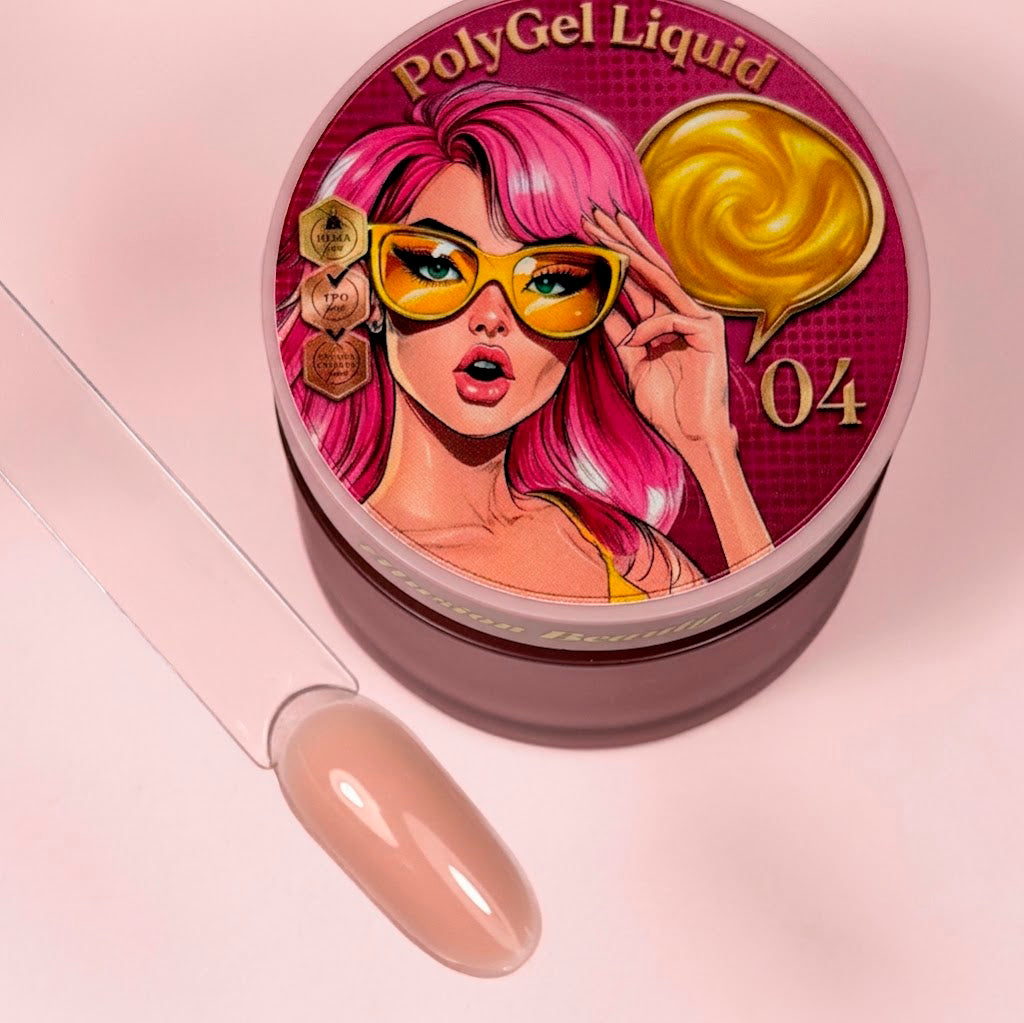 Polygel Liquid 04 – Illusion Beauty – 30gr (Gel constructor)