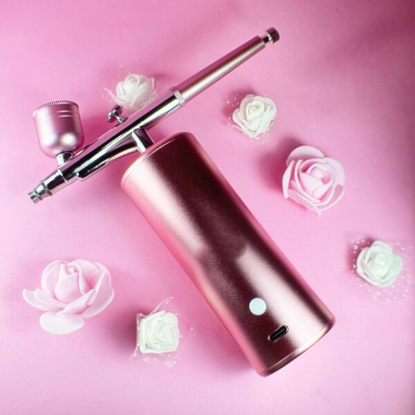 Aerógrafo portátil recargable rosa illusion beauty airPRO