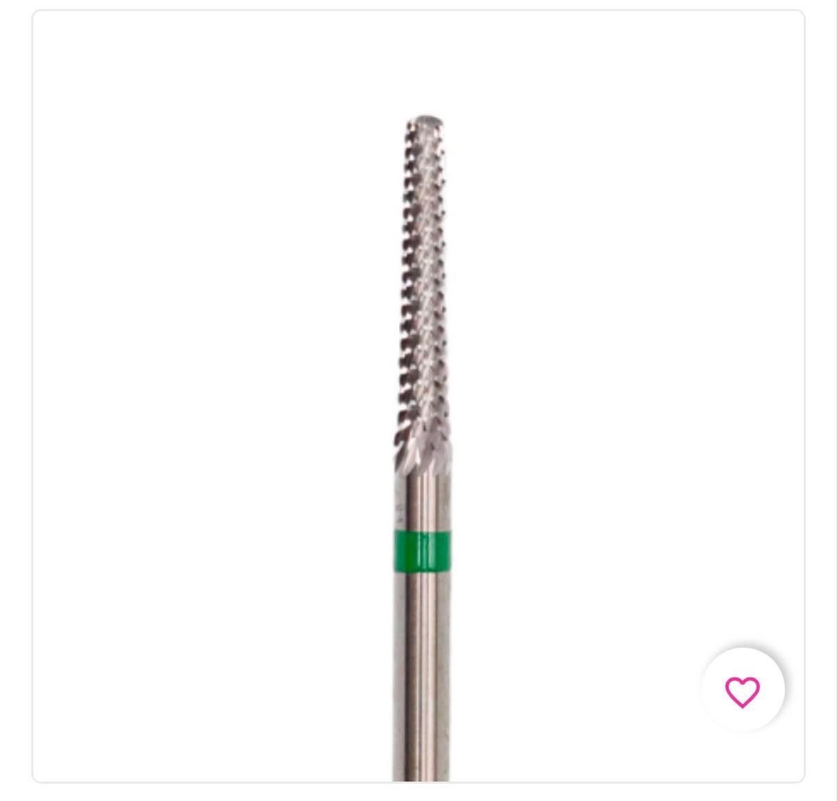 Fresa de Carburo de Tungsteno Cónica (Grano Medio-Grueso / Anillo Verde)