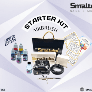Kit Start completo aerografía en manicura negro (edición limitada) Smalteks