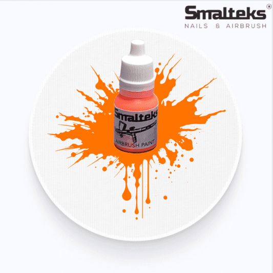 Pintura Aerografía FLUO 02 Naranja Smalteks – 10ml