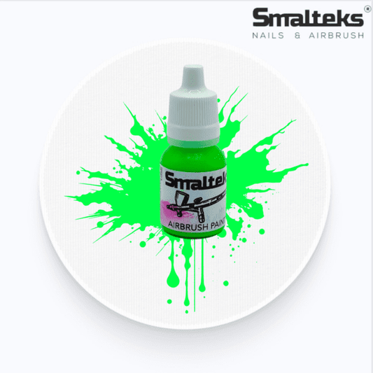 Pintura Aerografía FLUO 06 Verde Smalteks – 10ml