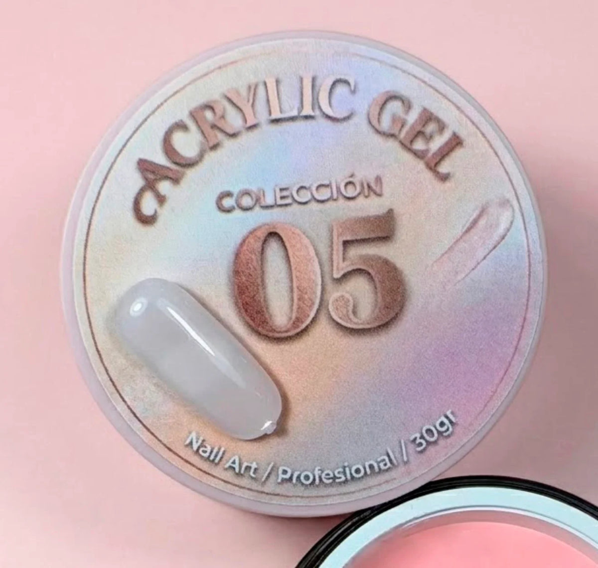 Acrylic Gel 05 Illusion Beauty (30gr) – rosa lechoso suave semi-translucido