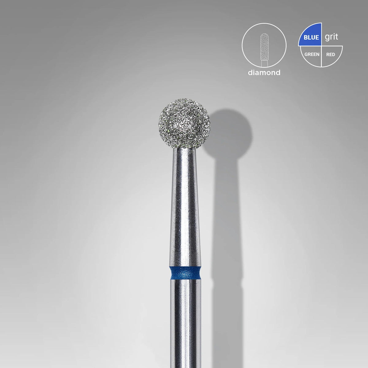 Fresa manicura Punta Diamante, «Bola» 4mm Staleks #28 SKU: FA01B040