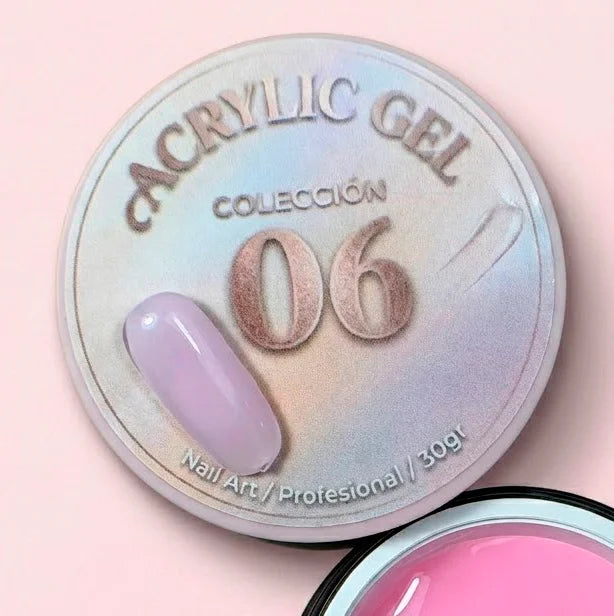 Acrylic Gel 06 Illusion Beauty (30gr) – lavanda suave pastel