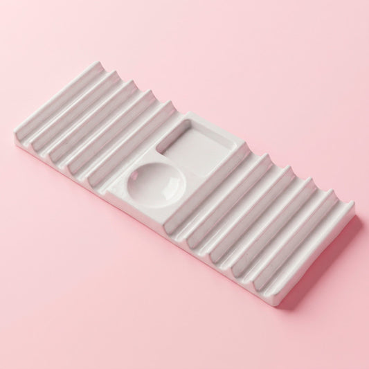 BANDEJA ORGANIZADORA BLANCA PARA TIPS DUAL FORMS - ILLUSION BEAUTY