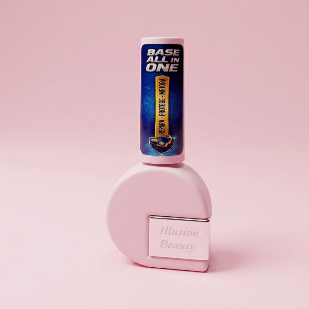 Base ALL in ONE illusion beauty – 10ml (Transparente) REPARA – PROTEGE – MEJORA