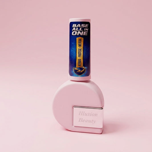 Base ALL in ONE illusion beauty – 10ml (Transparente) REPARA – PROTEGE – MEJORA