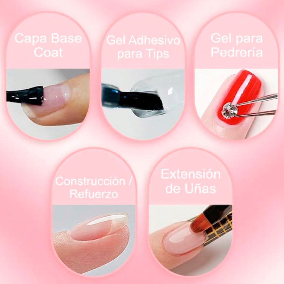 Base ALL in ONE illusion beauty – 10ml (Transparente) REPARA – PROTEGE – MEJORA