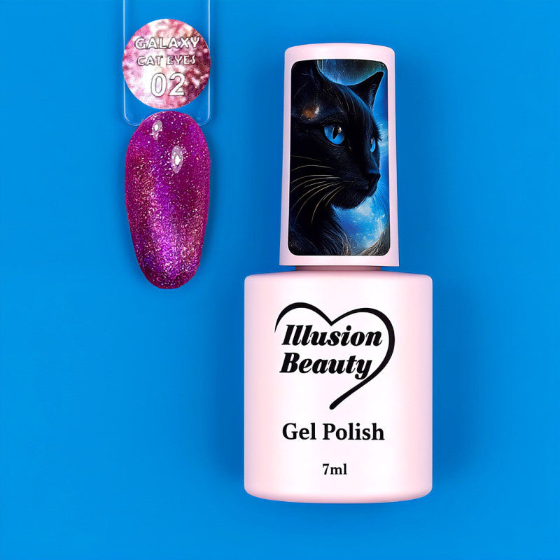 Esmalte semipermanente Galaxy - Cat Eyes 02 - Illusion beauty – 7ml