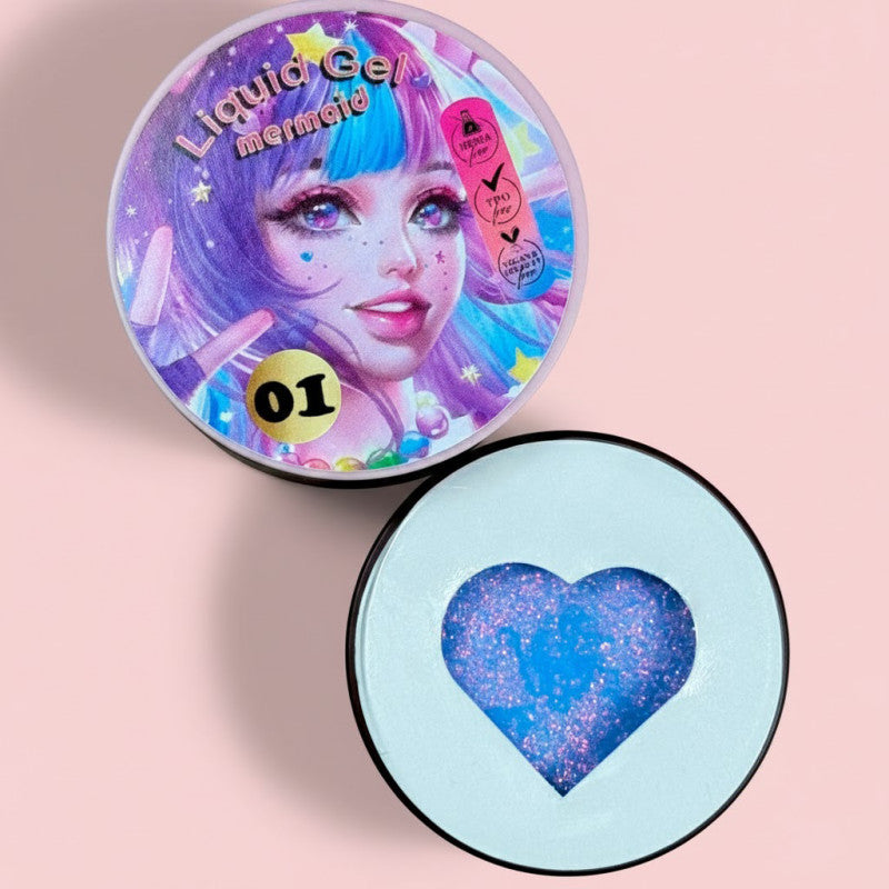 Gel en bote - Liquid Gel MERMAID 01 - Illusion Beauty 30ml - COVER