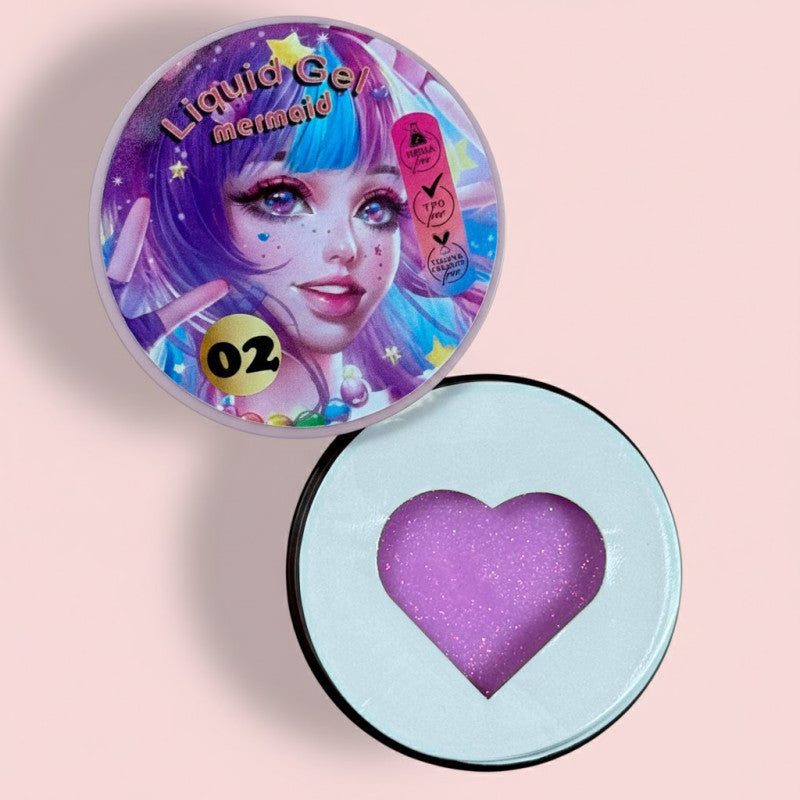 Gel en bote - Liquid Gel MERMAID 02 - Illusion Beauty 30ml - COVER
