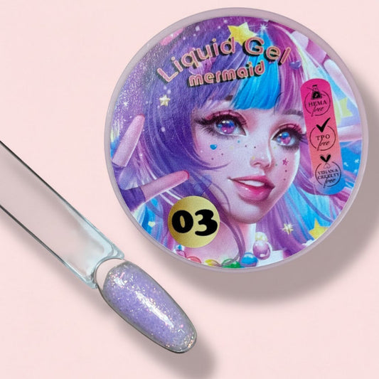 Gel en bote - Liquid Gel MERMAID 03 - Illusion Beauty 30ml - COVER