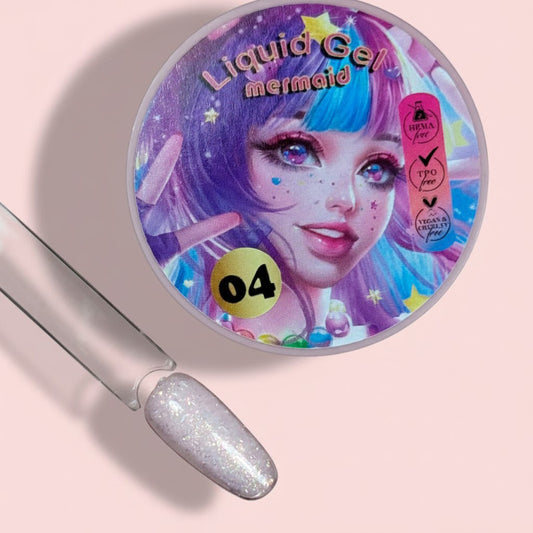 Gel en bote - Liquid Gel MERMAID 04 - Illusion Beauty 30ml - COVER