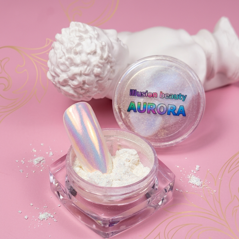 Polvo AURORA DORADO 1, efecto Glazé - Polvo perlado sin color - Illusion Beauty