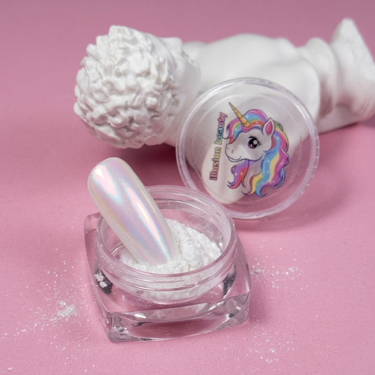 Polvo Pigmento Unicornio 03 Violeta, efecto Glazé - Polvo perlado sin color - Illusion Beauty