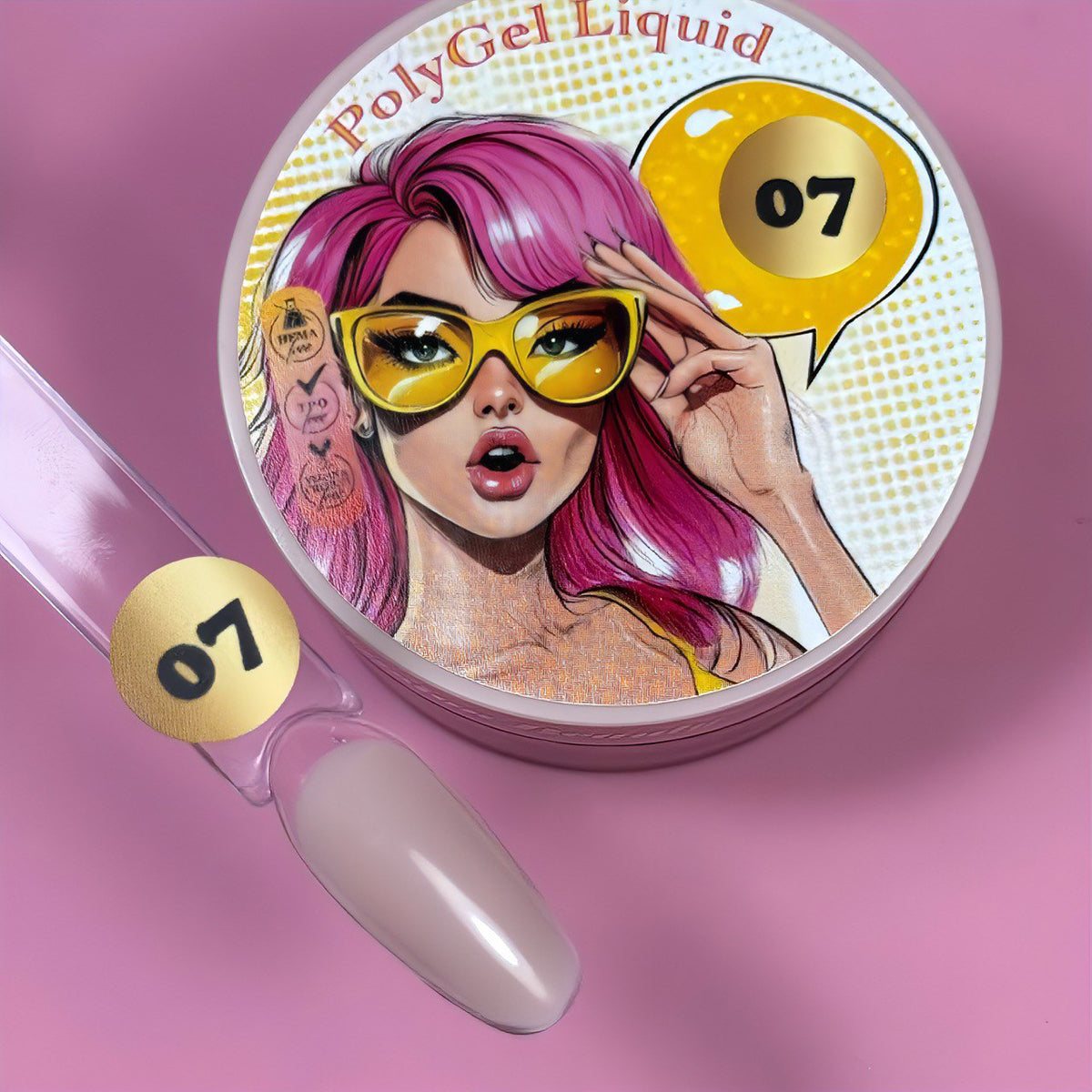 Polygel Liquid 07 Illusion Beauty Nails Pro – 30gr nude natural